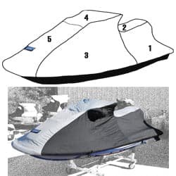Custom Storage cover for Sea-Doo 1996-2002 GTX (except 2002 4Tec)/ 1997 GTI