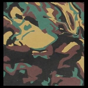 Flat Camo Hydro-Turf Traction Mat Sheet with PSA