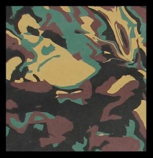 Flat Camo Hydro-Turf Traction Mat Sheet with PSA