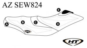 Hydro-Turf Premier Custom Seat Cover for Sea Doo GTI 4-Tech (06-08) / GTI, GTI SE 130 & 155