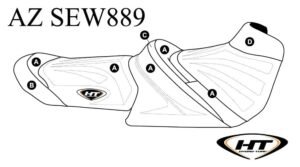Hydro-Turf Premier Custom Seat Cover for Sea Doo GTI SE 130 + 170 / GTI 90 + 130 / GTR 230 (20)